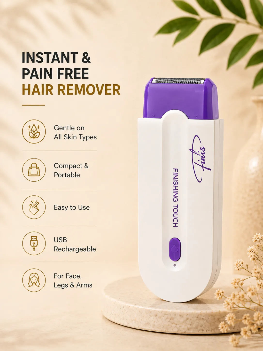 Finishing Touch Electric Hair Remover